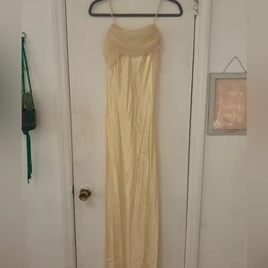 Pale Yellow Prom Dress
